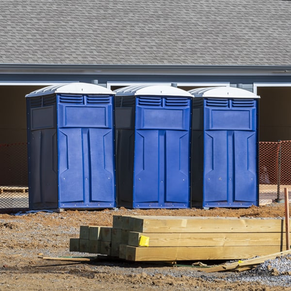 is there a specific order in which to place multiple porta potties in Wyoming